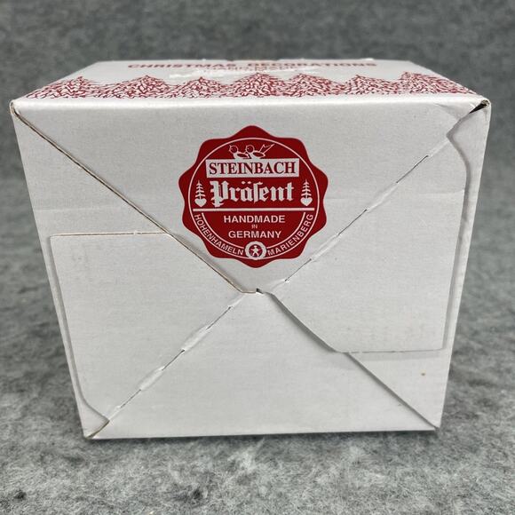 Vintage Steinbach Handcrafted Wood Christmas Ornament Moose Flying Plane Germany - Picture 4 of 8